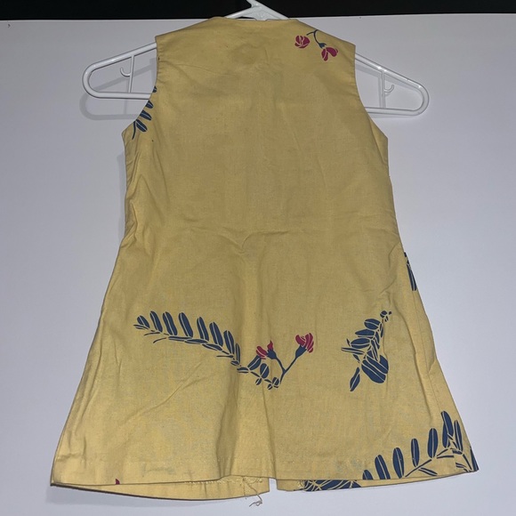 Kid's girls Hawaiian dress sig zane yellow, green, and red size 3 - Picture 2 of 5